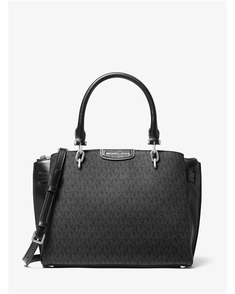 michael michael kors large rochelle leather satchel|Michael Kors outlet satchel.